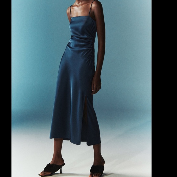 Zara Special Edition Draped Midi Dress - Picture 6 of 10